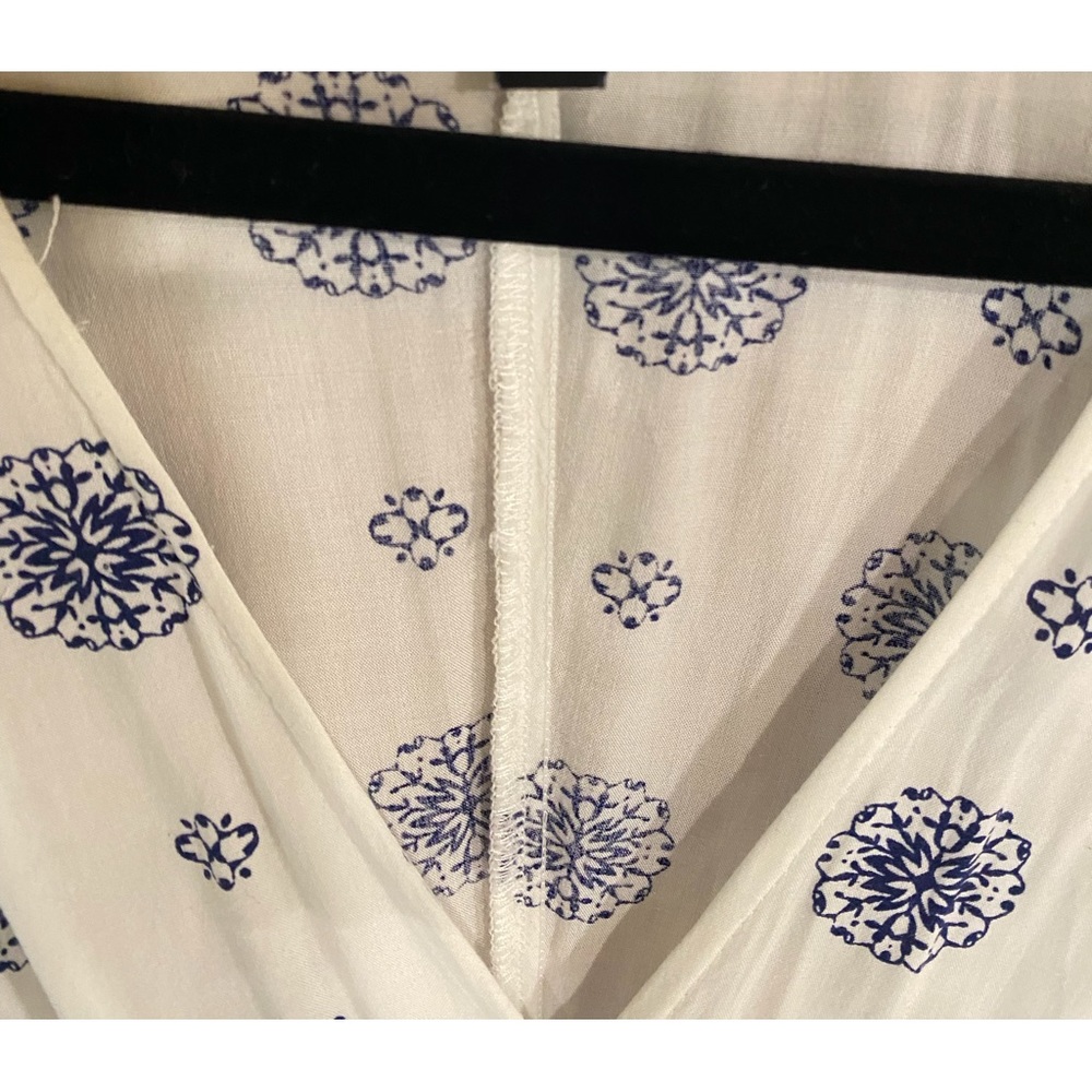 Lulus South of France Blue and Ivory Print Maxi Dress - Picture 3 of 3